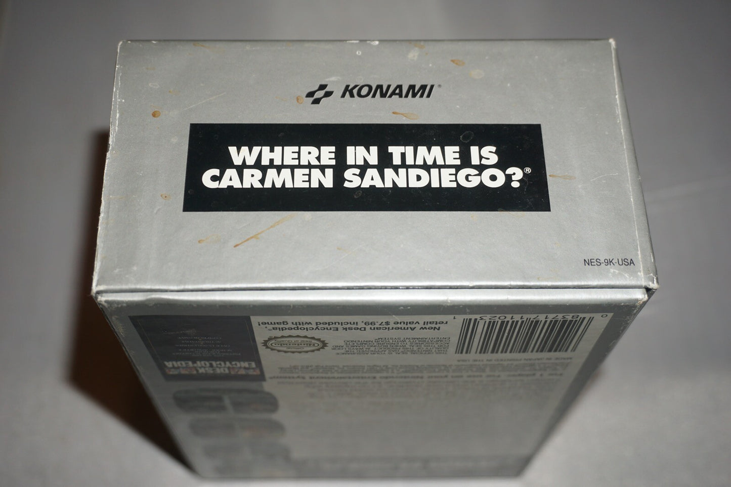 Where In Time Is Carmen Sandiego (Nintendo NES) Complete in Box CIB Near Mint