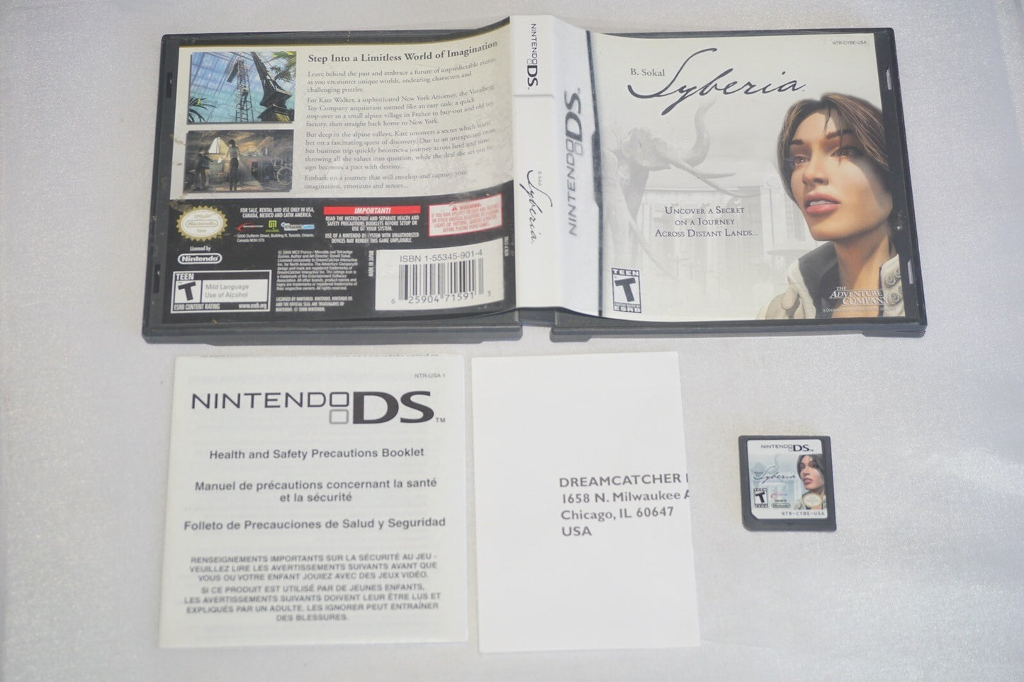 Syberia (Nintendo DS) w/ Case No Manual
