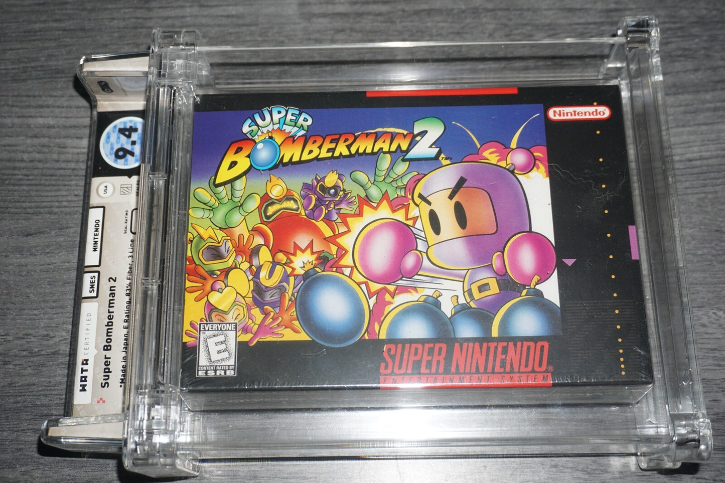 Super Bomberman 2 (Super Nintendo SNES) Wata 9.4 A+ NEW Factory Sealed