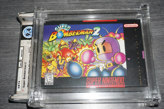 Super Bomberman 2 (Super Nintendo SNES) Wata 9.4 A+ NEW Factory Sealed