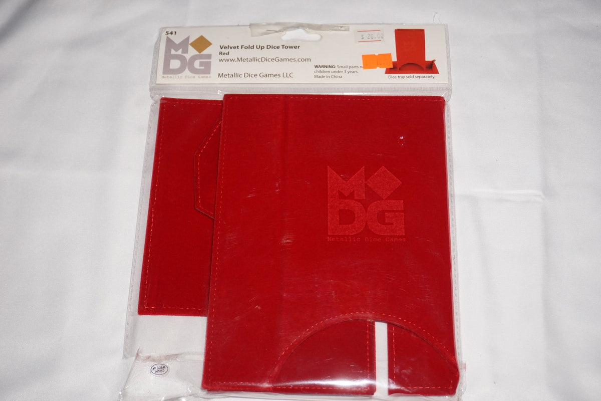Mdg Velvet Fold Up Dice Tower Watercolor Red