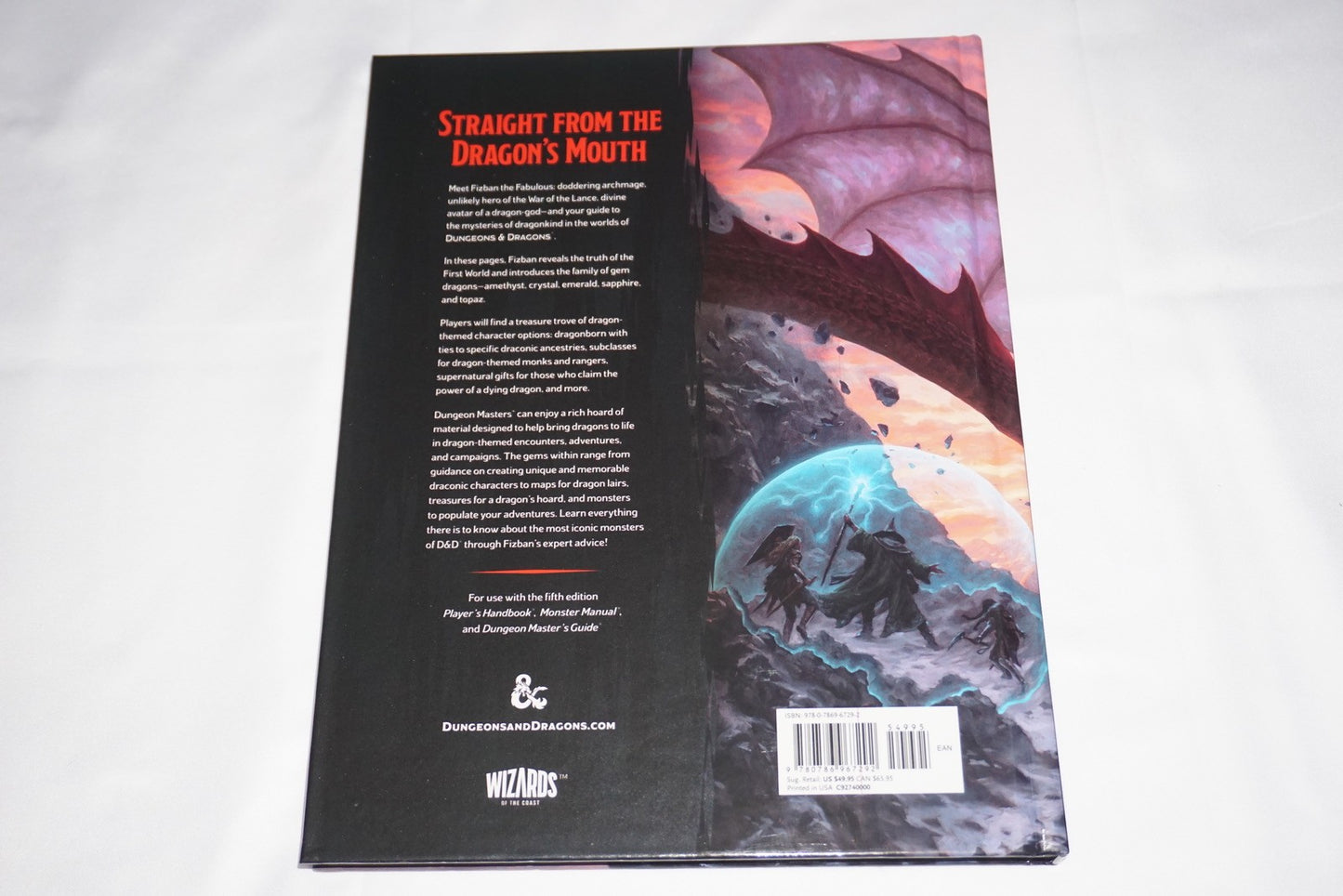 Fizban's Treasury Of Dragons Hardcover Book Dungeons & Dragons D&D NEW