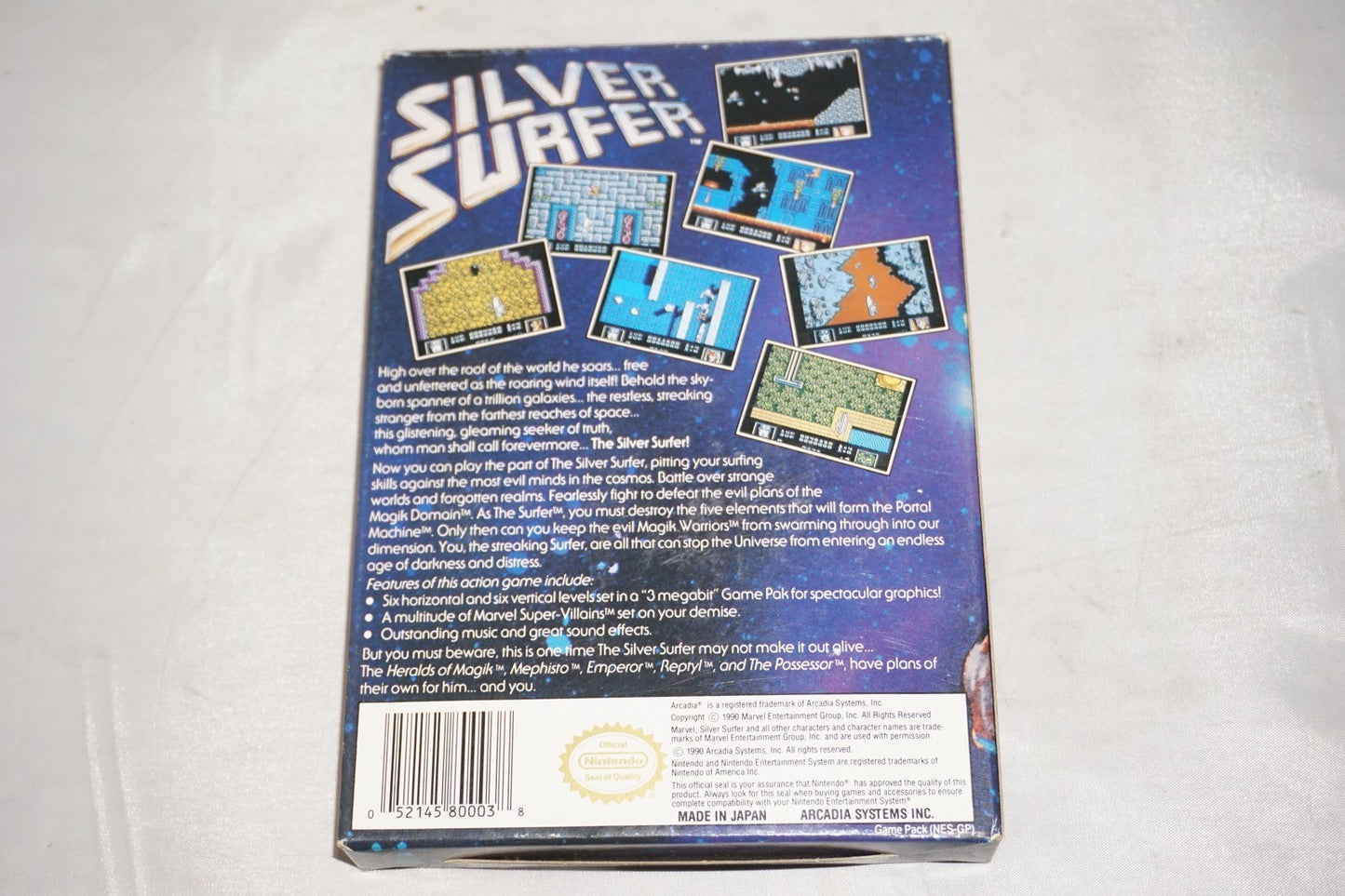 Silver Surfer (Nintendo NES) Complete in Box CIB
