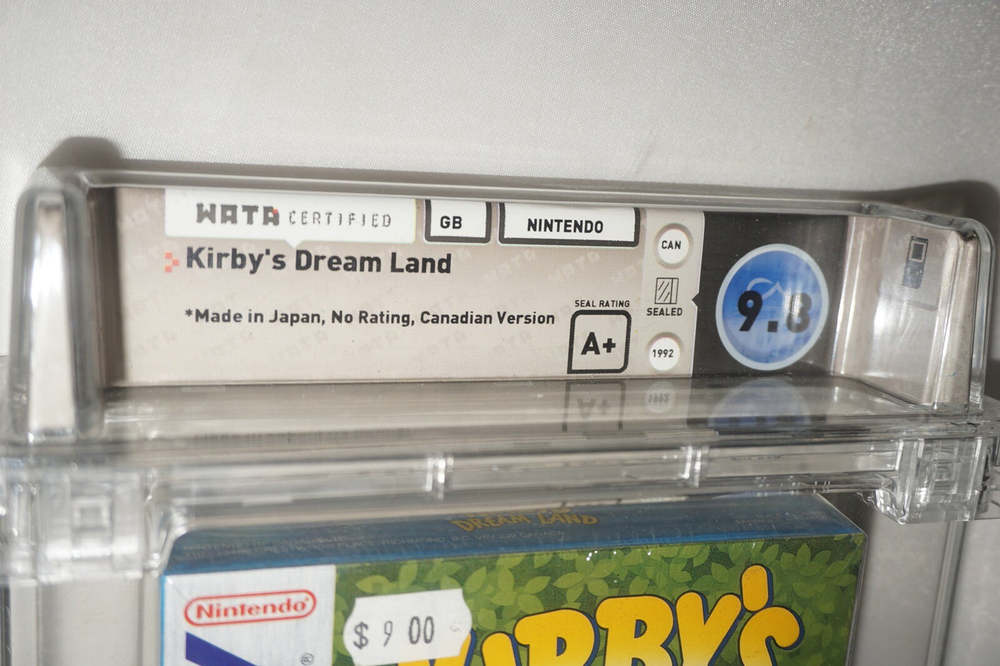 Kirby’s Dream Land CANADIAN (Nintendo Gameboy Game Boy) NEW Sealed WATA 9.8 A+