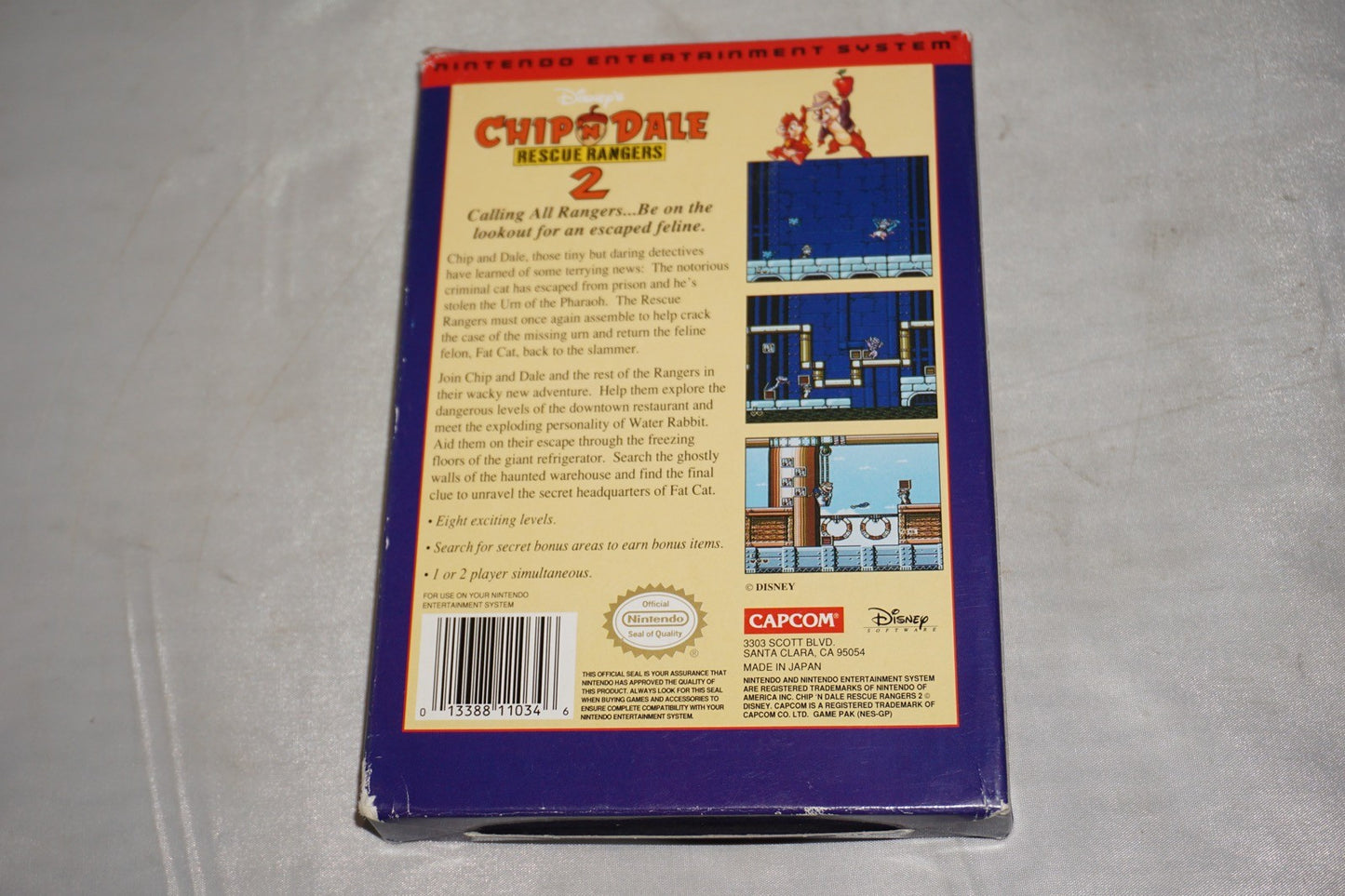 Chip 'n Dale Rescue Rangers 2 (Nintendo NES) Complete in Box CIB