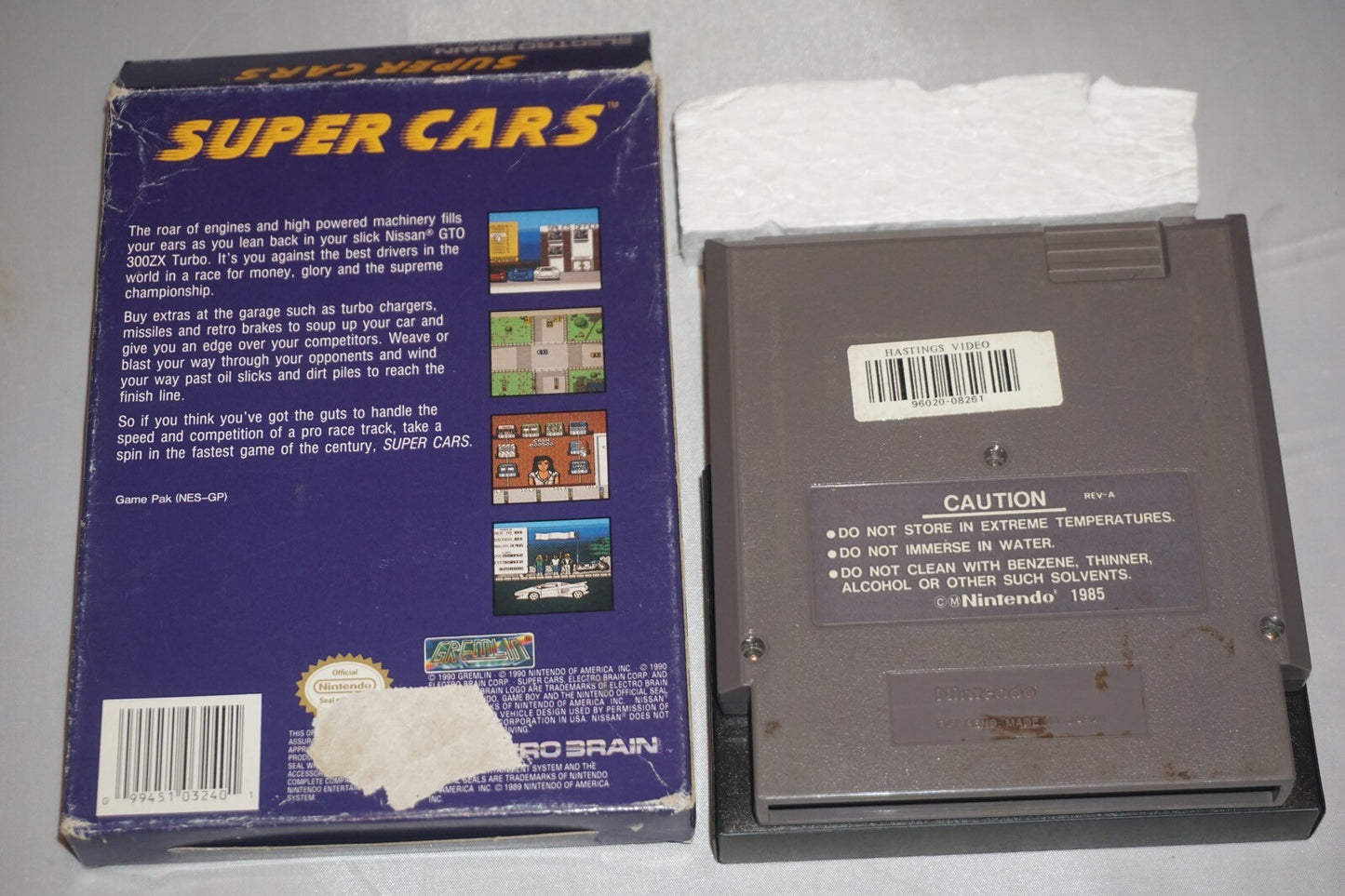 Super Cars (Nintendo NES) with Box