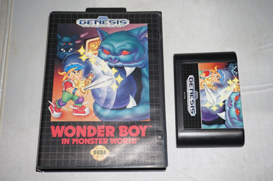 Wonder Boy In Monster World (Sega Genesis) with Case No Manual