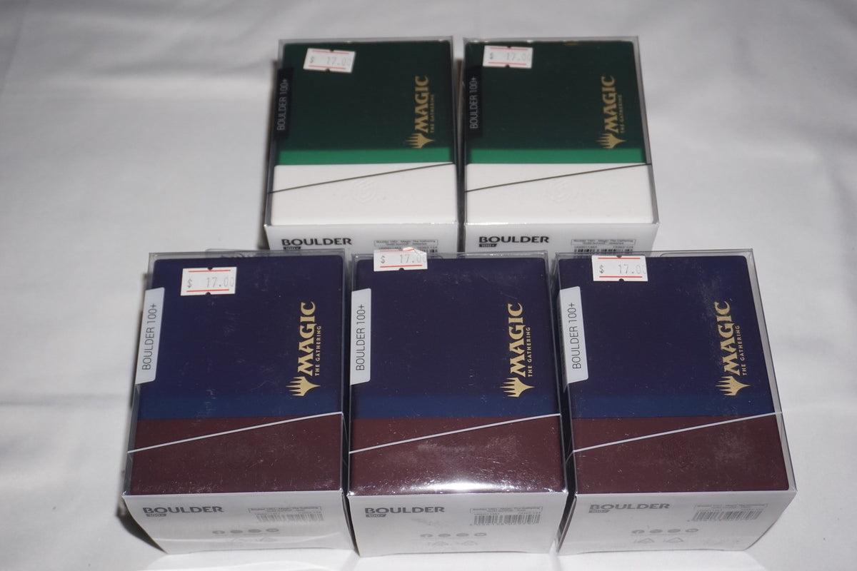 Boulder Mtg Magic the Gathering 100+ Deck Box X5 NEW Lot Set #1 Guild Summit