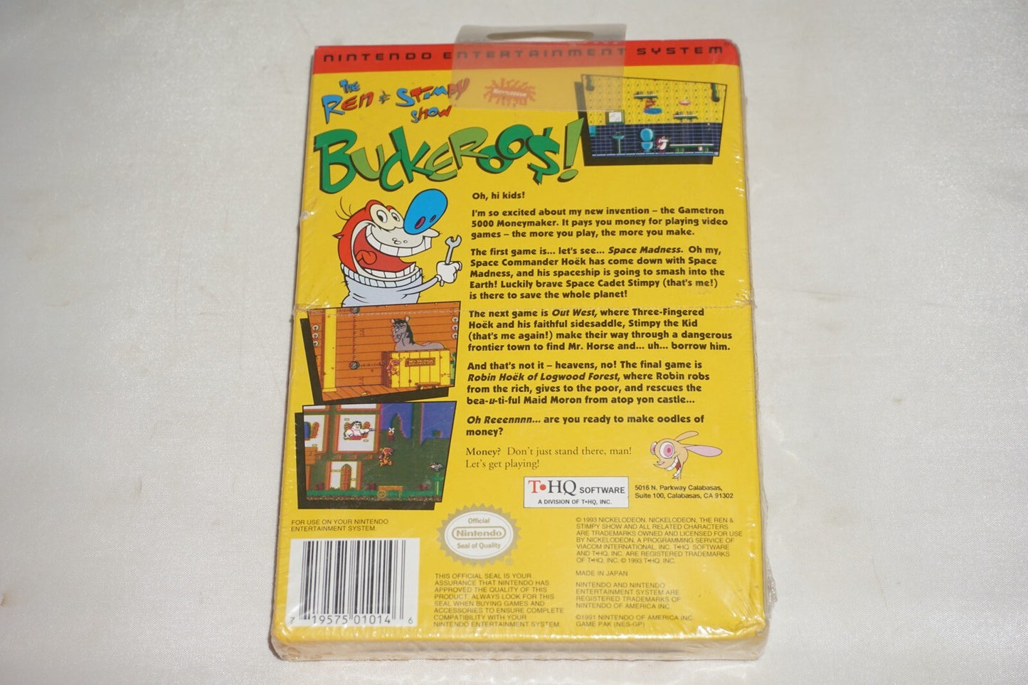 Ren & Stimpy Buckaroo Buckaroo$ (Nintendo NES) NEW Factory Sealed