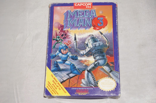 Mega Man 3 (Nintendo NES) Complete in Box CIB