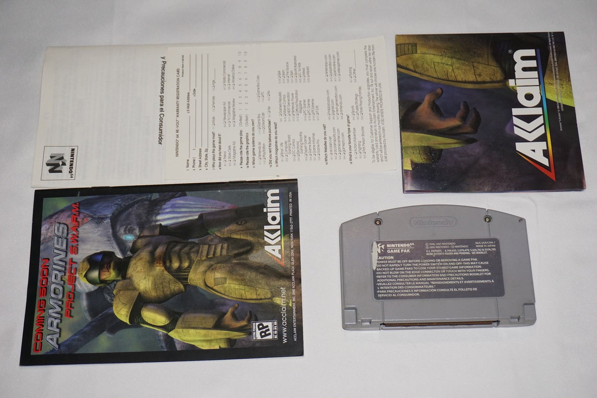 Re-volt Revolt (Nintendo 64 N64) Complete in Box w/ Reg Poster CIB