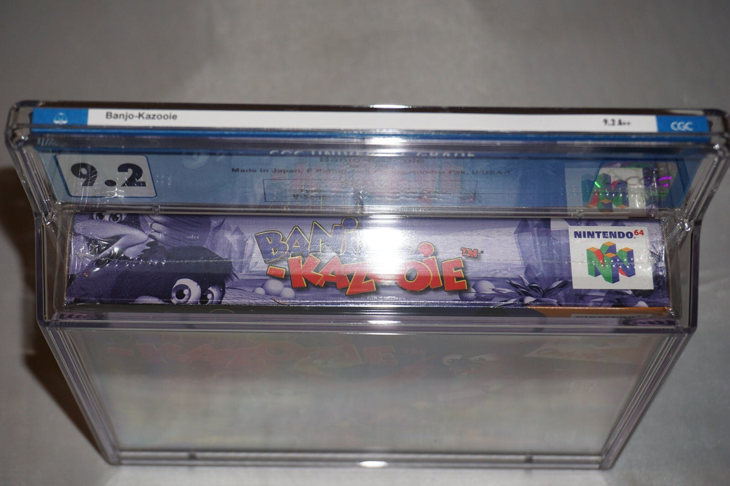 Banjo Kazooie (Nintendo 64 N64) CGC 9.2 A++ NEW Sealed Left Facing Rumble 1st