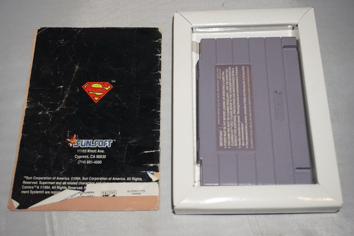 Death And Return Of Superman (Super Nintendo SNES) Complete in Box CIB