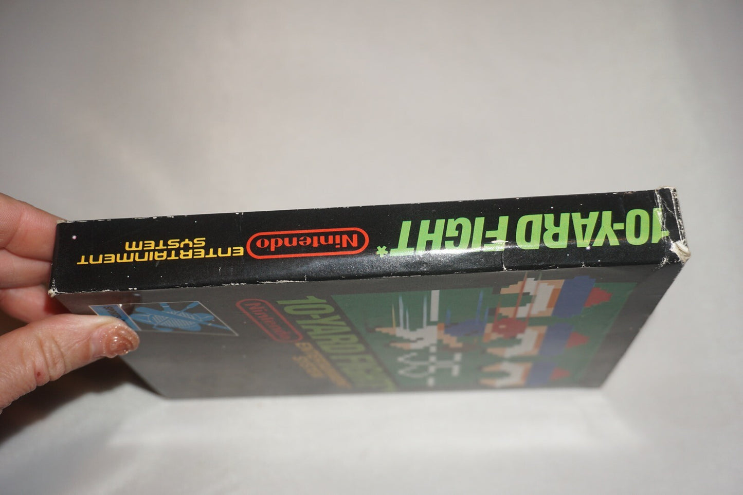 10 Yard Fight HANGTAB No Code (Nintendo NES) Complete in Box CIB #2