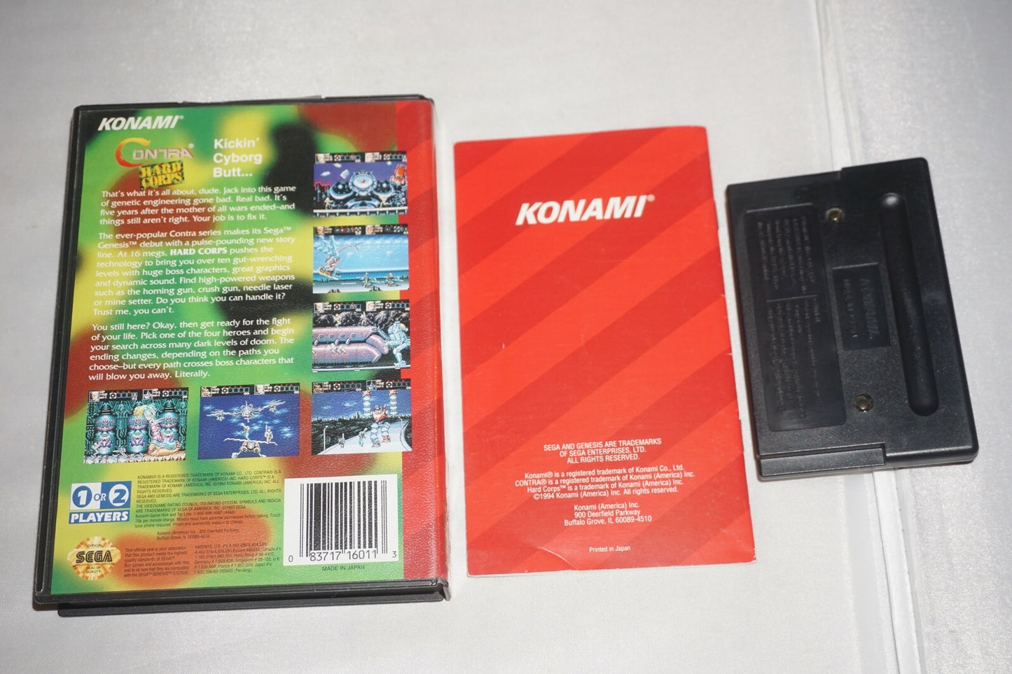 Contra Hard Corps (Sega Genesis) Complete