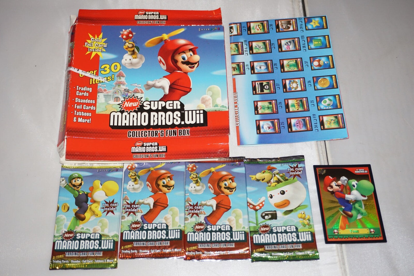 New Super Mario Bros Collector's Fun Box (Nintendo Wii) New