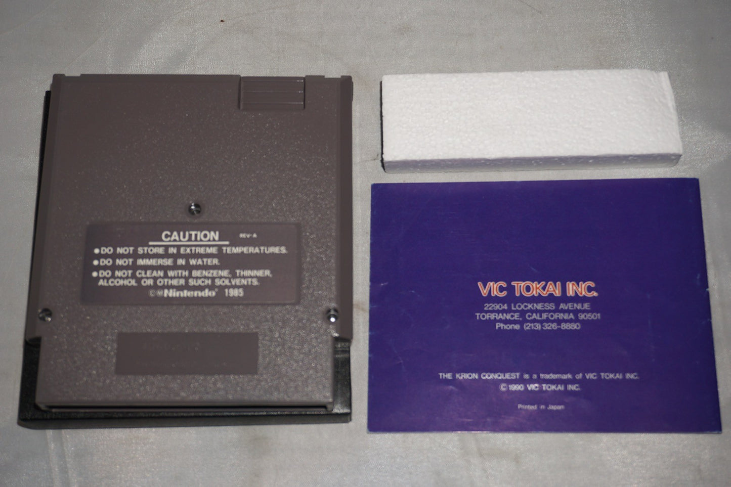 Krion Conquest (Nintendo NES) Complete in Box CIB
