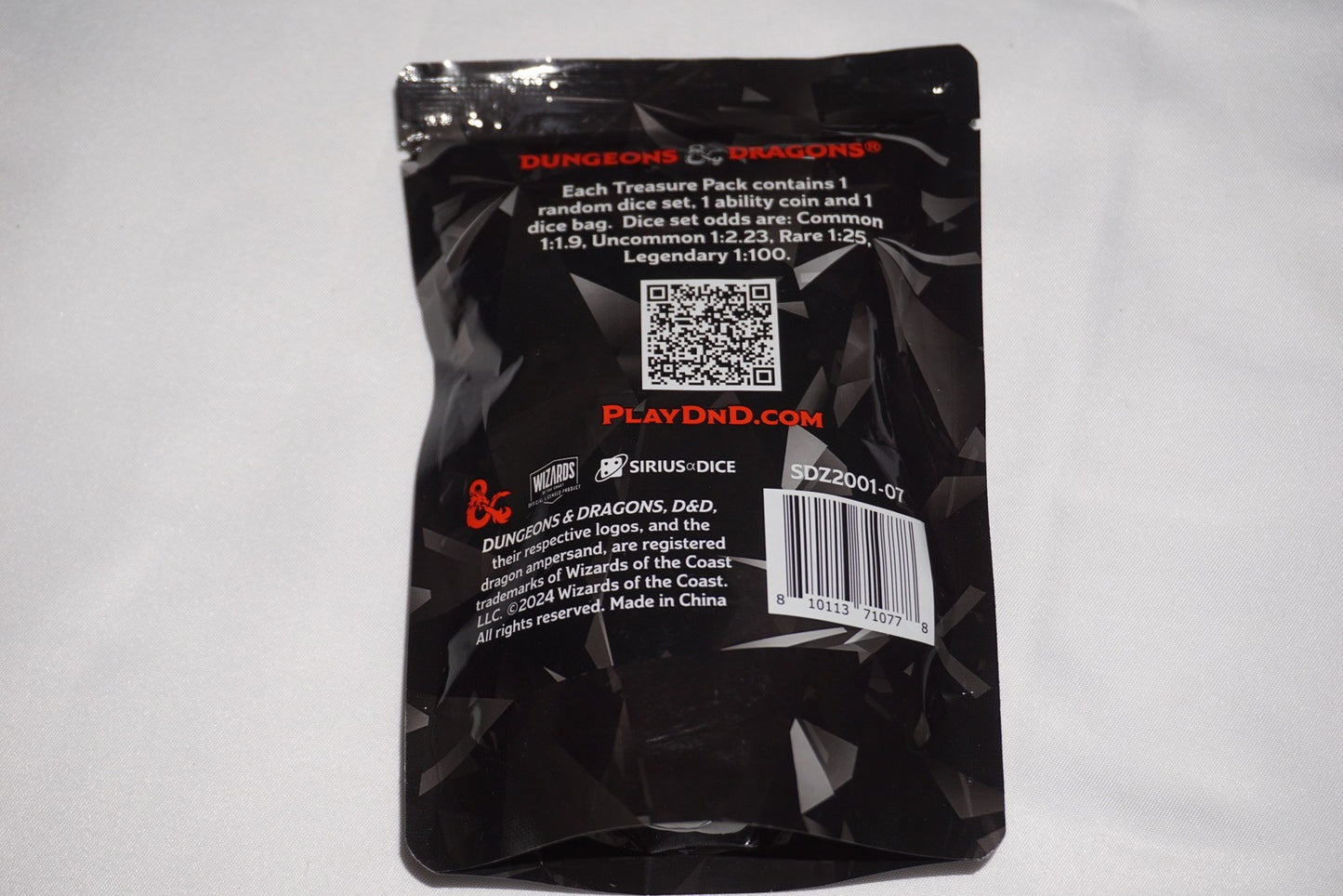 Acererak's Treasure Pack Crystal Mystery Dice Dungeons & Dragons D&D NEW Sealed