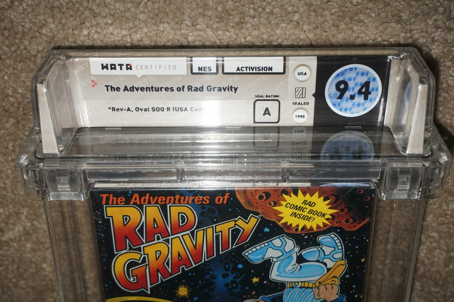 Adventures Of Rad Gravity The (Nintendo NES) WATA 9.4 A NEW Factory Sealed