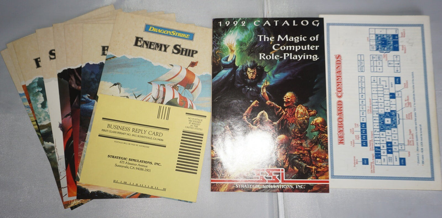 Advanced Dungeons & Dragons DragonStrike (PC IBM) Complete in Box CIB