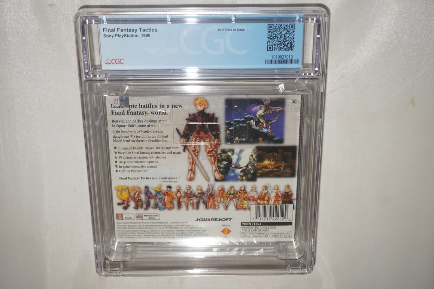 Final Fantasy Tactics ORIGINAL (Sony Playstation ps1) CGC 8.5 A NEW Sealed