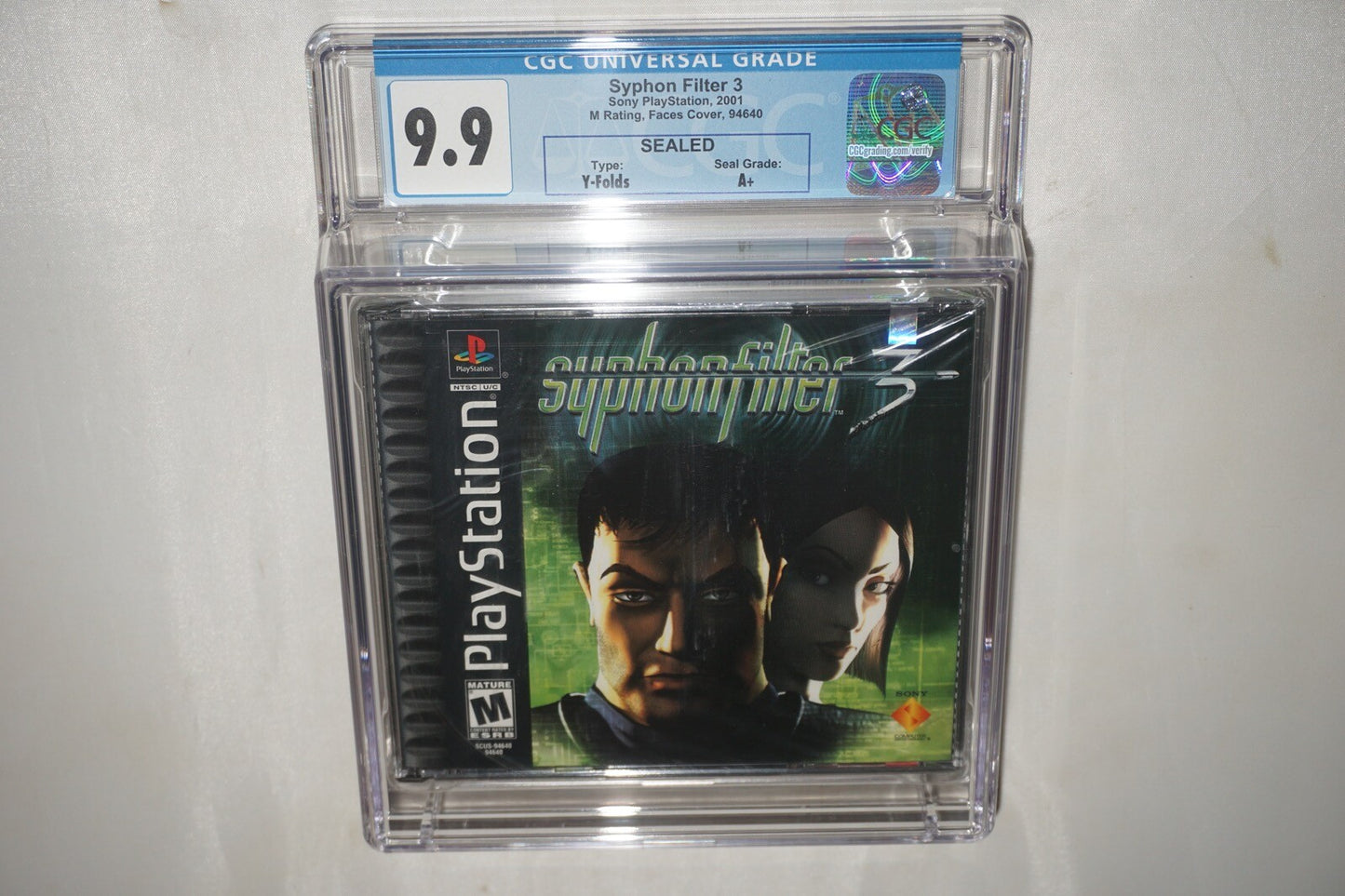 Syphon Filter 3 (Sony Playstation ps1) CGC 9.9 A+ NEW Sealed