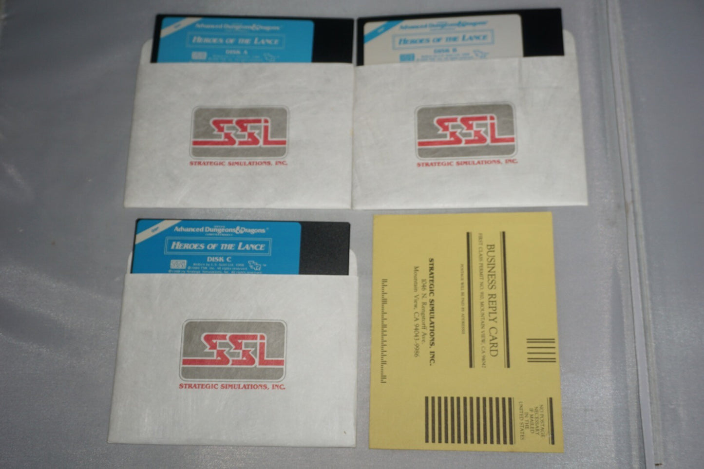 Advanced Dungeons & Dragons Heroes of the Lance (PC IBM) Complete in Box CIB