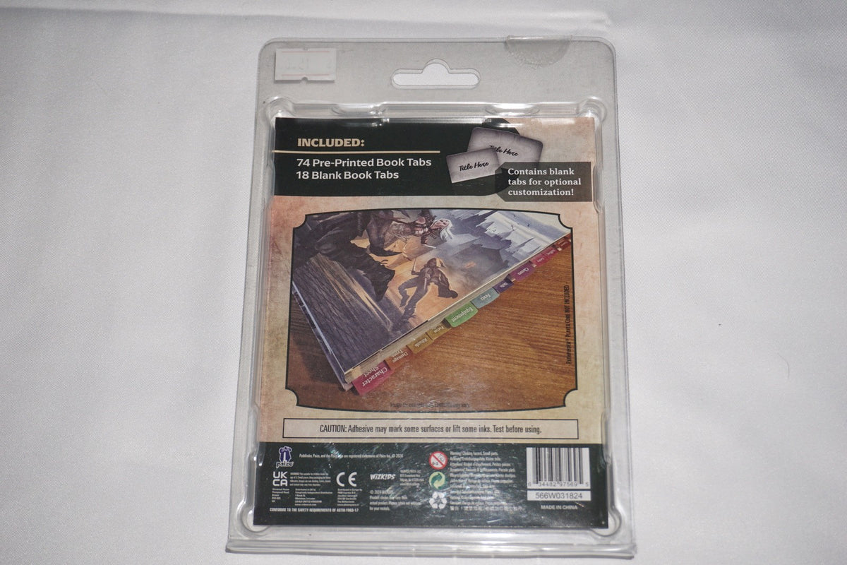 Pathfinder Player Core Book Tabs NEW