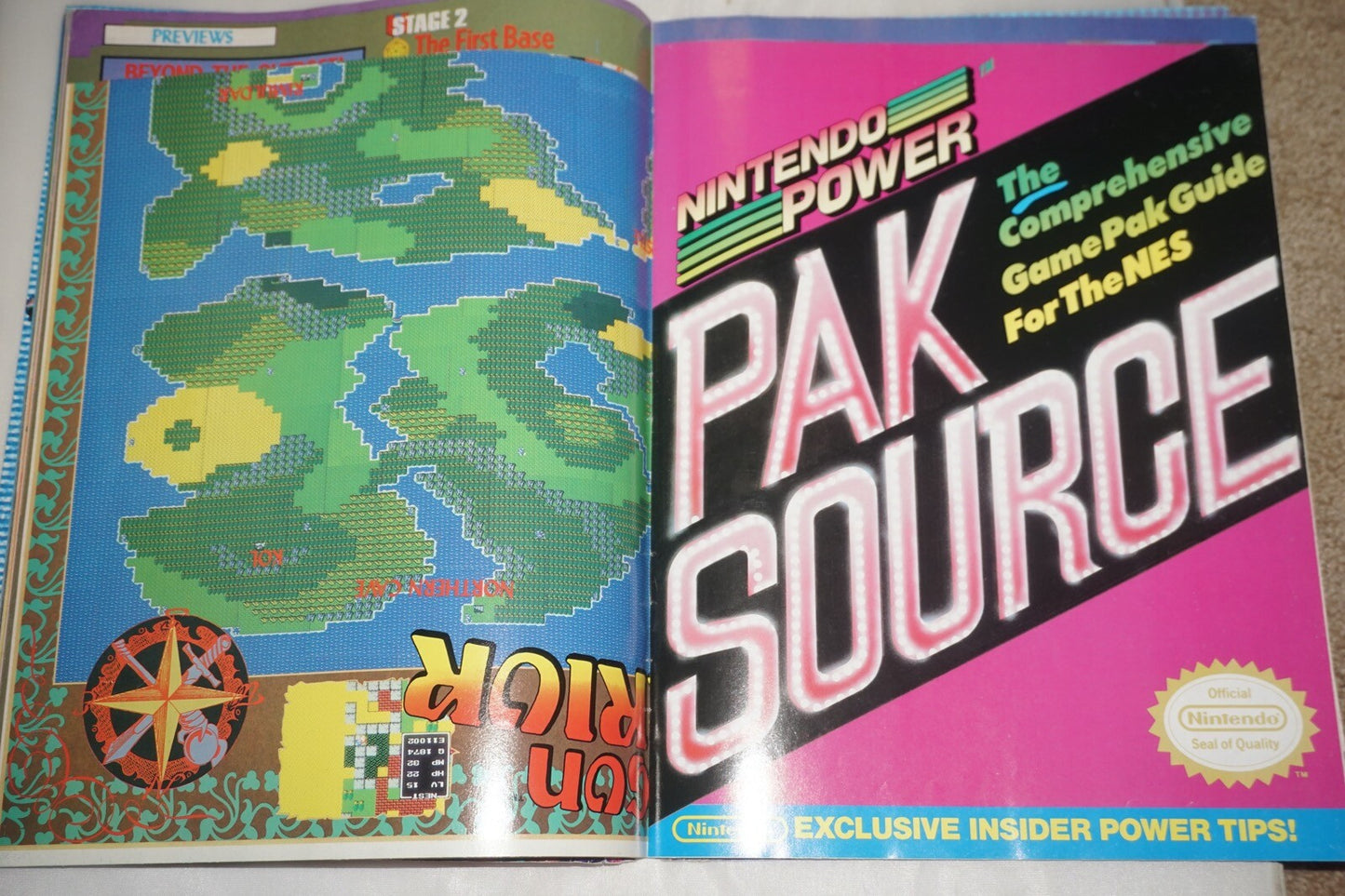 March/April 1990 Super Mario Bros 3 Nintendo Power Magazine #8 Map Tips