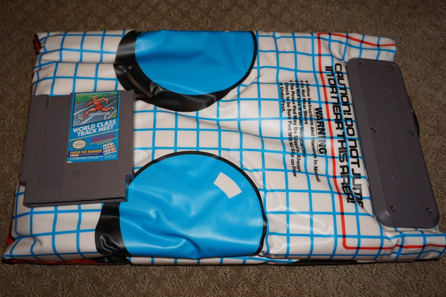 Power Pad (Nintendo NES) Complete in Box CIB w/ Track Meet