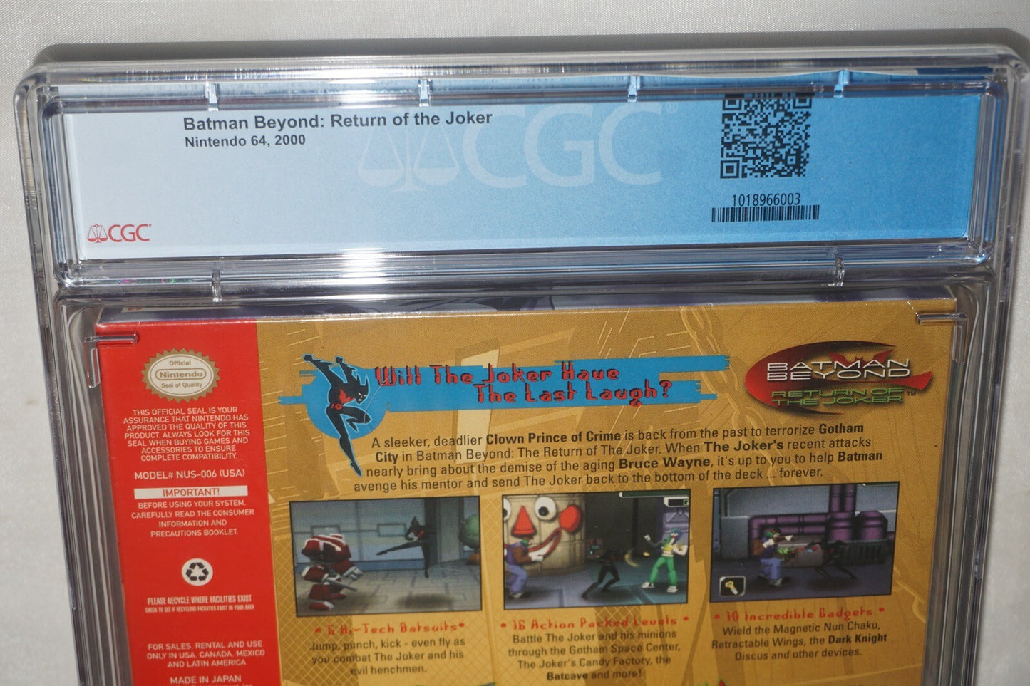 Batman Beyond Return of Joker (Nintendo 64 N64) CGC 9.6 A+ NEW Sealed