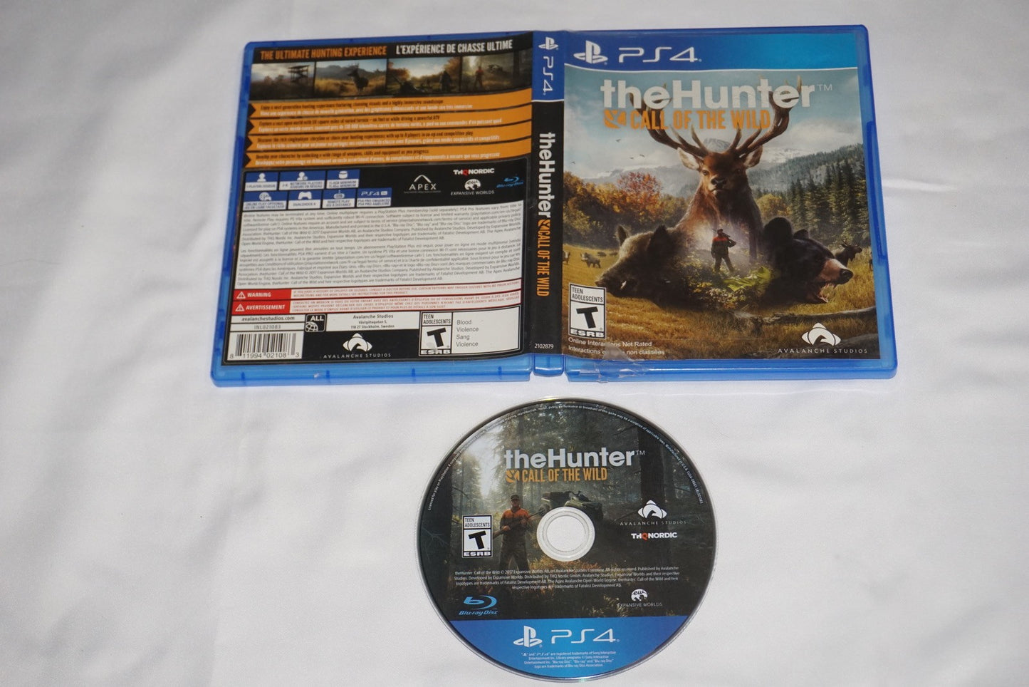 Hunter Call Of The Wild (Sony Playstation 4 ps4) with Case