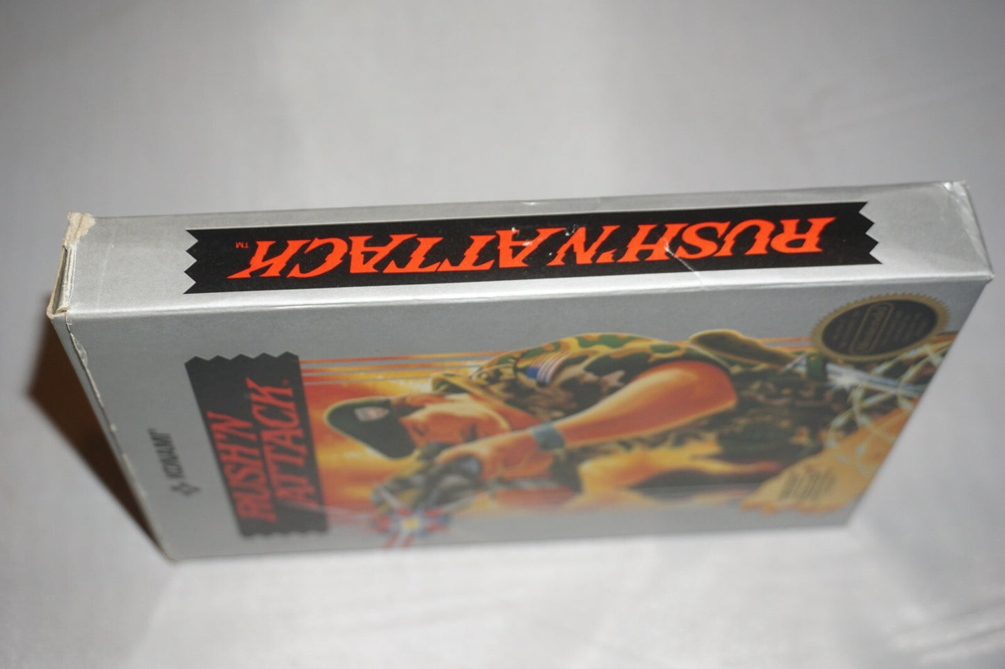 Rush N Attack HANGTAB (Nintendo NES) Complete in Box CIB #2