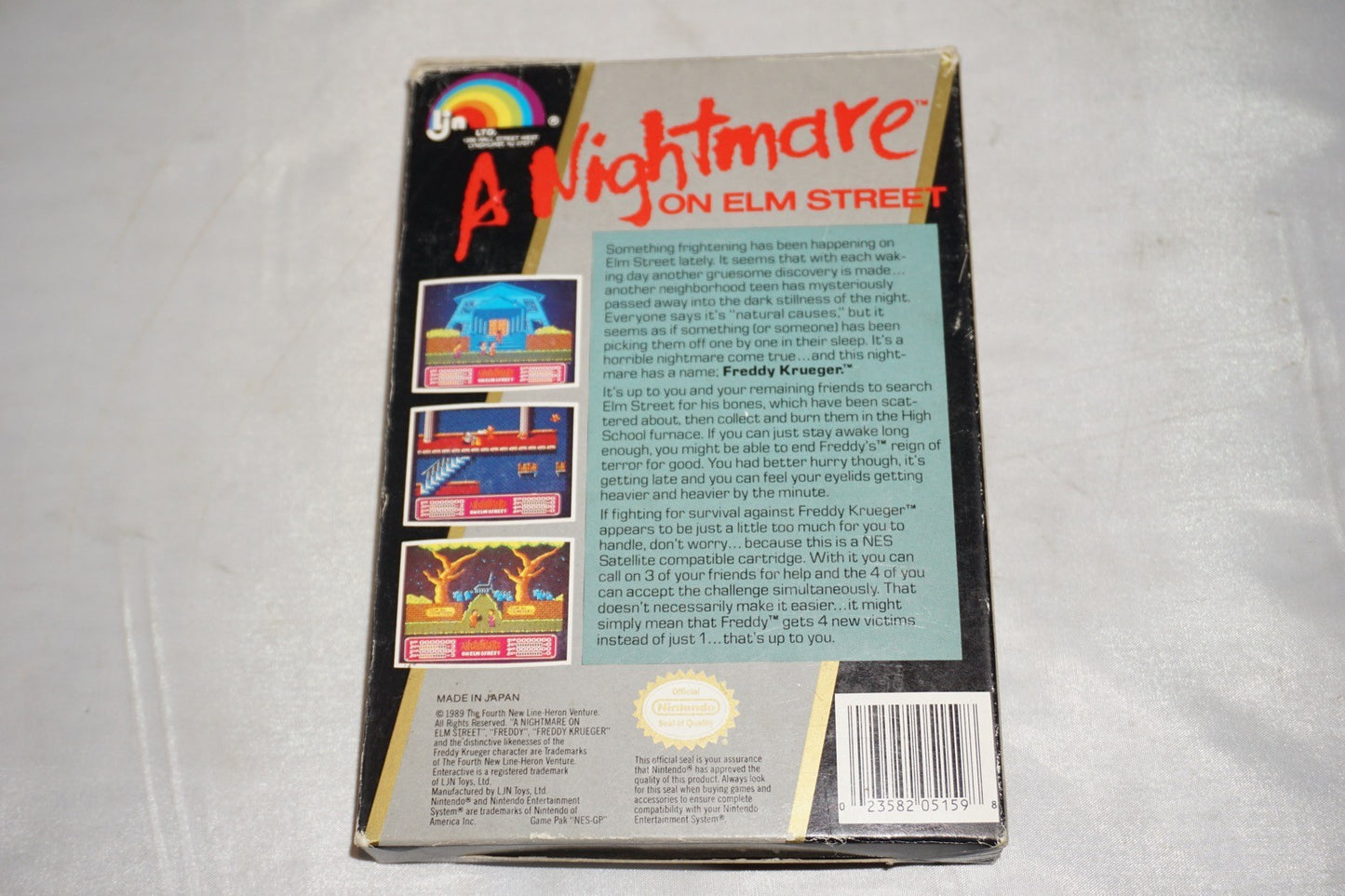 Nightmare On Elm Street (Nintendo NES) Complete in Box w/ Reg Card CIB