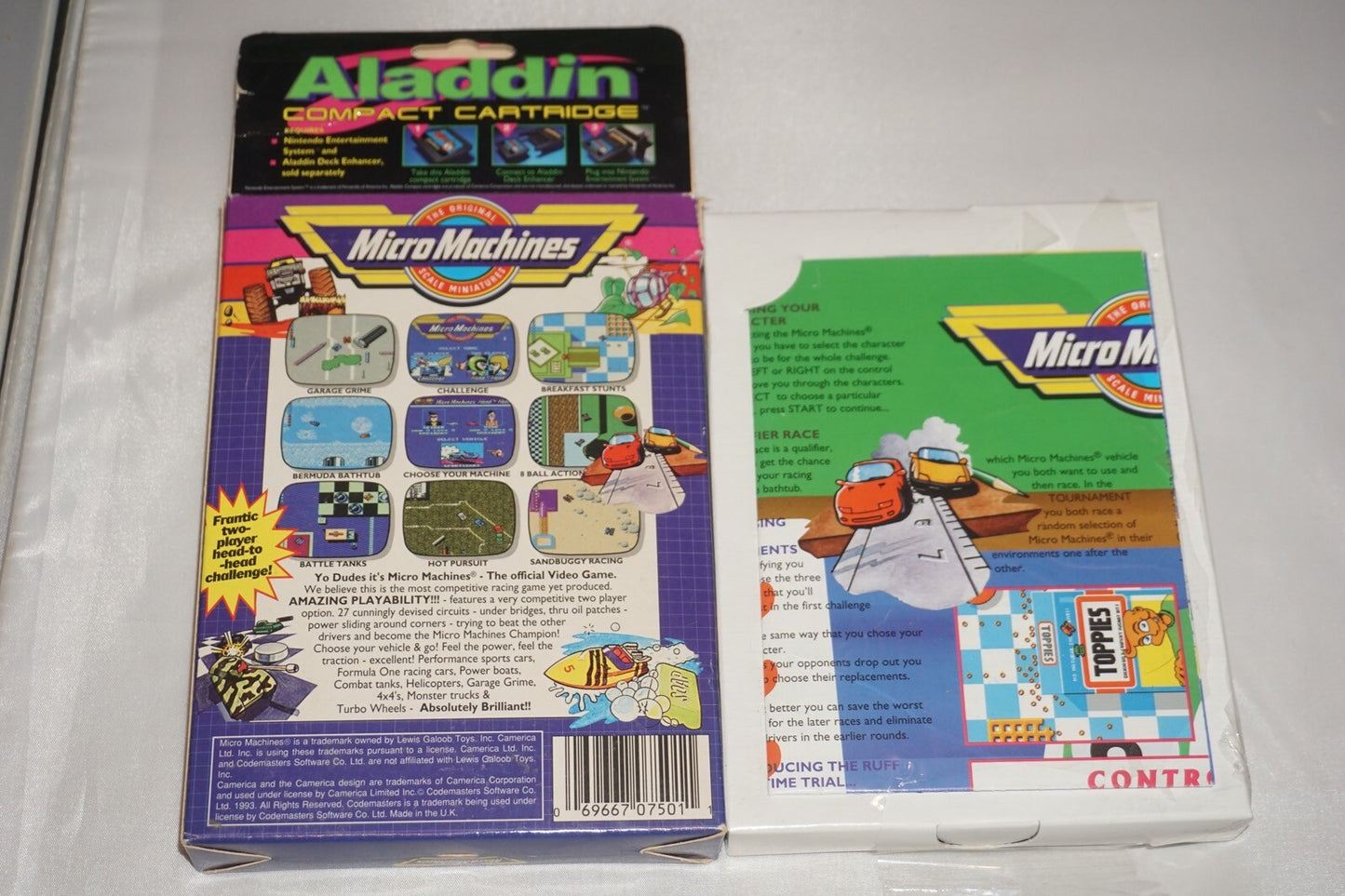 Micro Machines Aladdin (Nintendo NES) NEW in Box