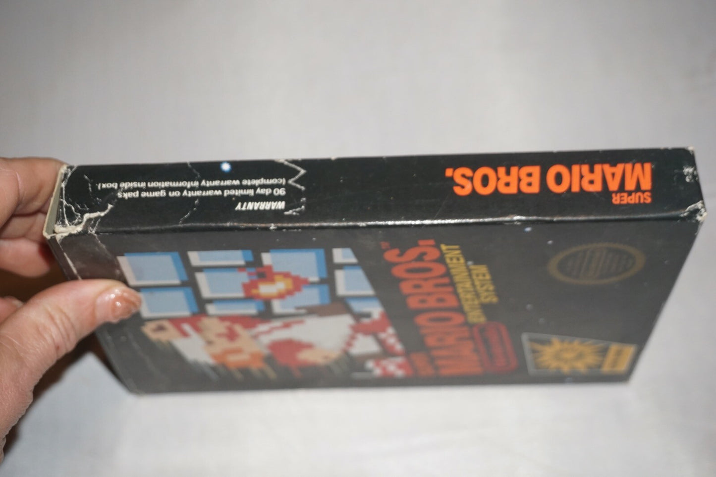 Super Mario Bros HANGTAB (Nintendo NES) Complete in Box CIB #2