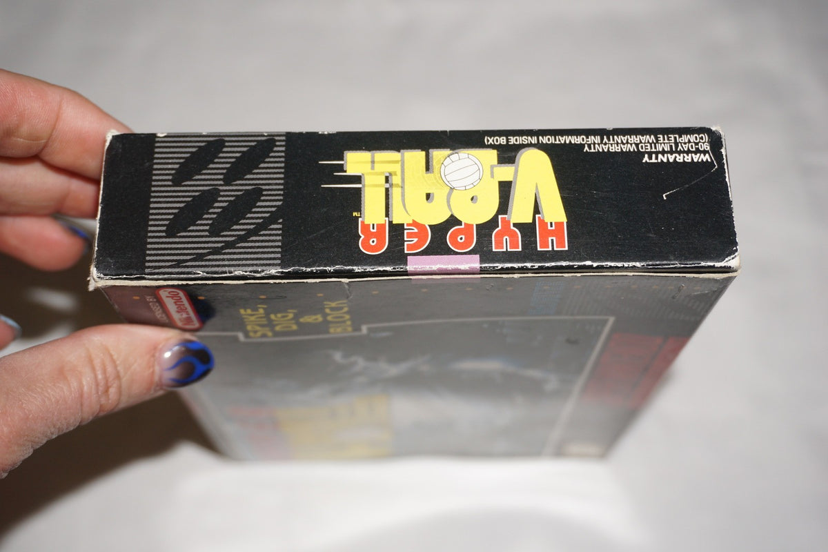 Hyper V Ball Volleyball (Super Nintendo SNES) with Box No Manual