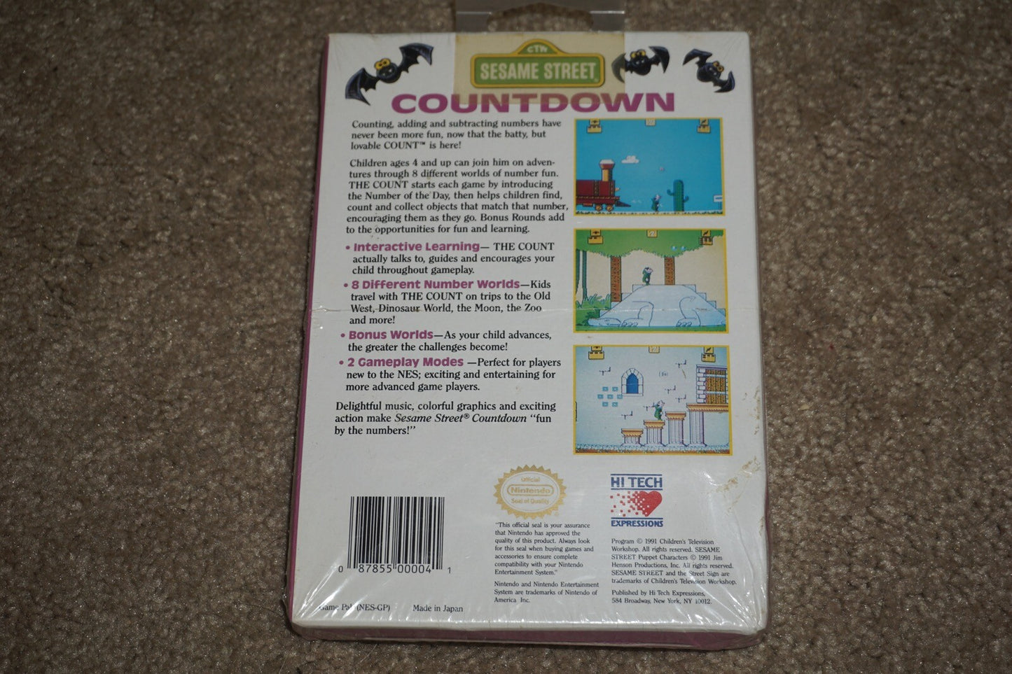 Sesame Street Countdown (Nintendo NES) NEW Factory Sealed