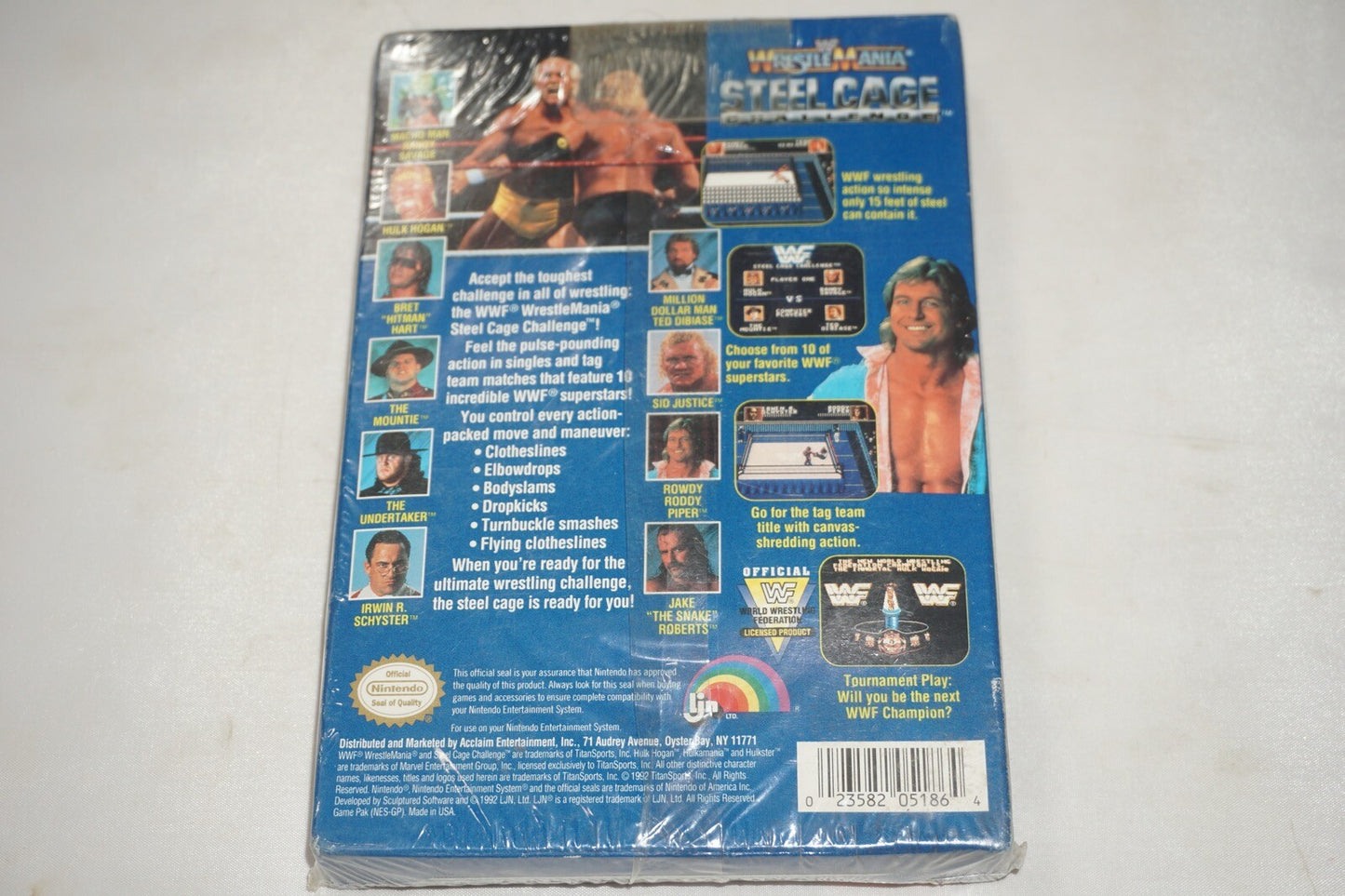Wwf Wrestlemania Steel Cage Challenge WWE (Nintendo NES) NEW Factory Sealed