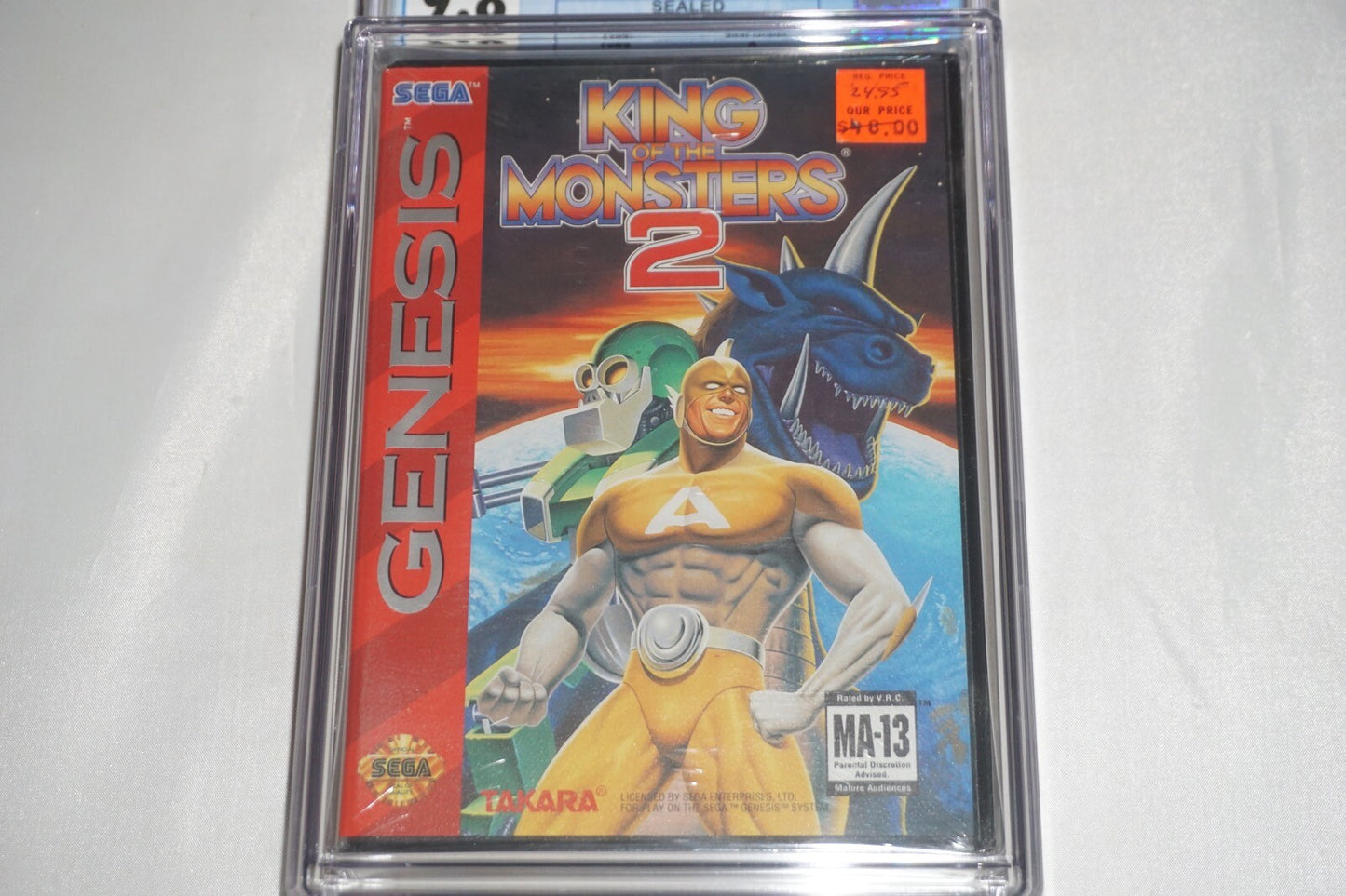 King of Monsters 2 (Sega Genesis) CGC 9.8 A NEW Sealed