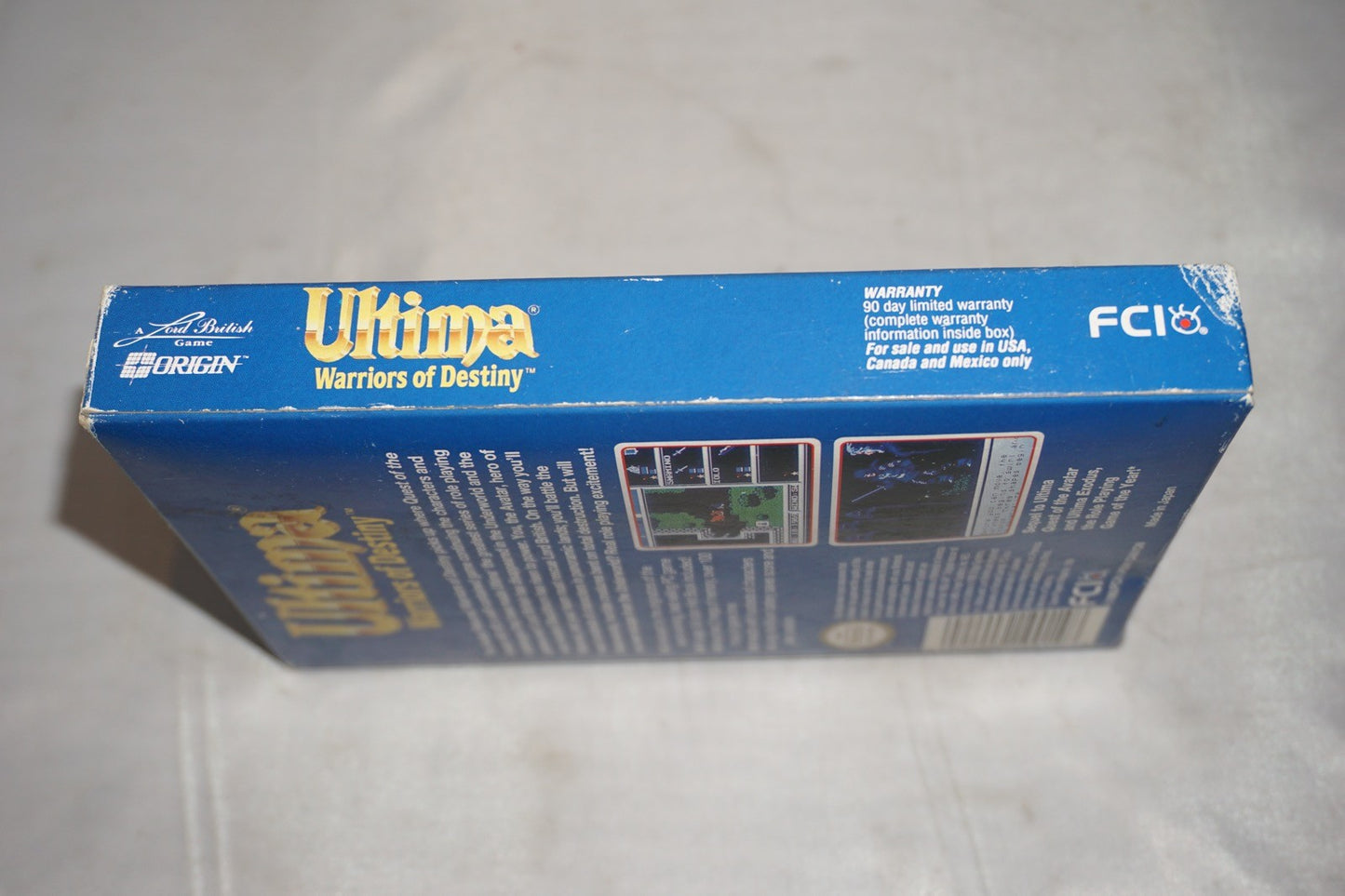 Ultima Warriors Of Destiny (Nintendo NES) Complete in Box w/ Map CIB