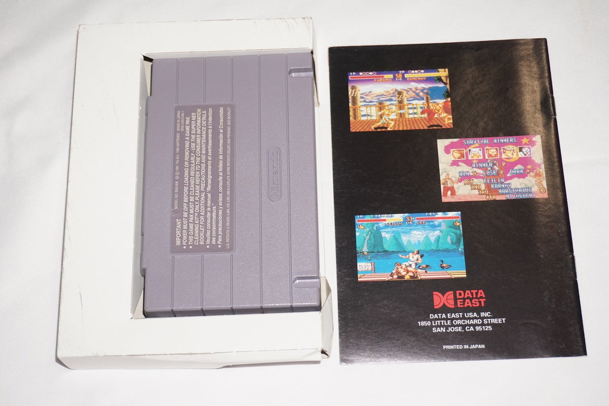 Fighter's History (Super Nintendo SNES) Complete in Box CIB