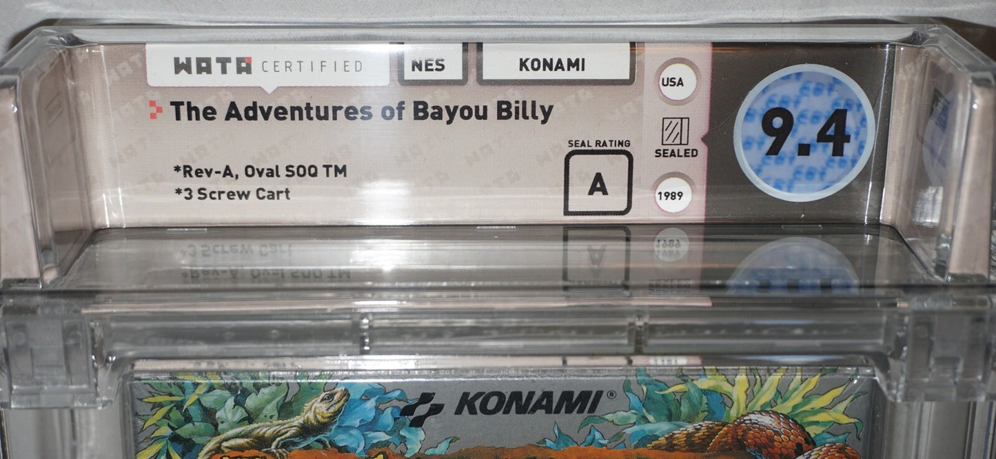 Adventures Of Bayou Billy (Nintendo NES) WATA 9.4 A NEW Factory Sealed