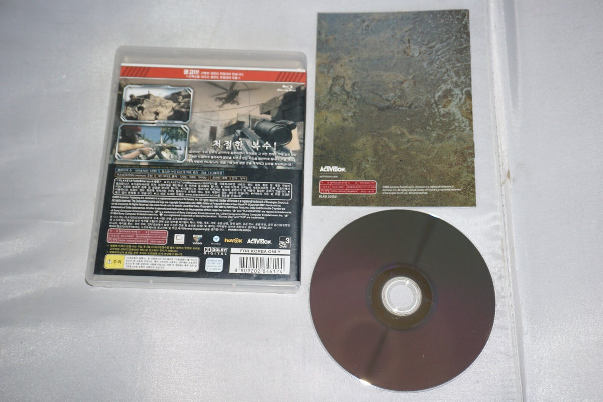Soldier of Fortune Payback (Sony Playstation 3 ps3) Complete KOREAN Import