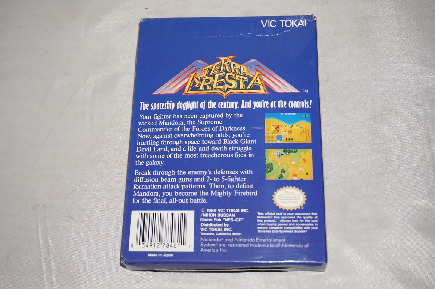 Terra Cresta (Nintendo NES) Complete in Box CIB
