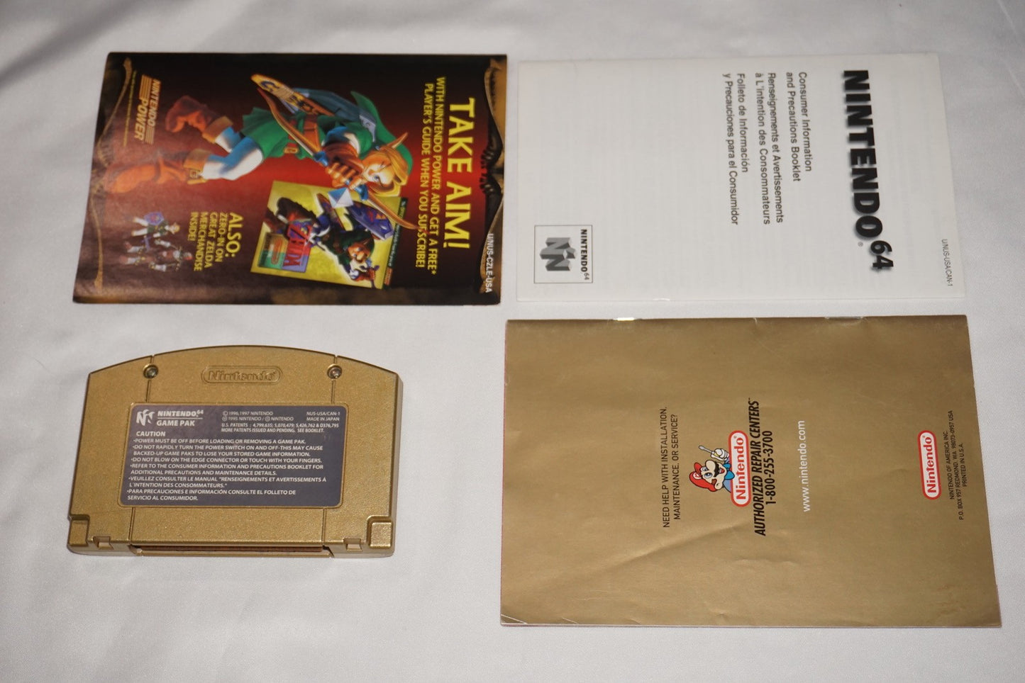 Legend of Zelda Ocarina of Time Collector's Gold (Nintendo 64 N64) Complete CIB