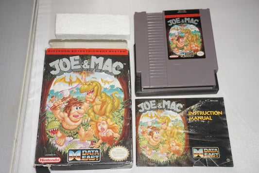 Joe & Mac (Nintendo NES) Complete in Box CIB