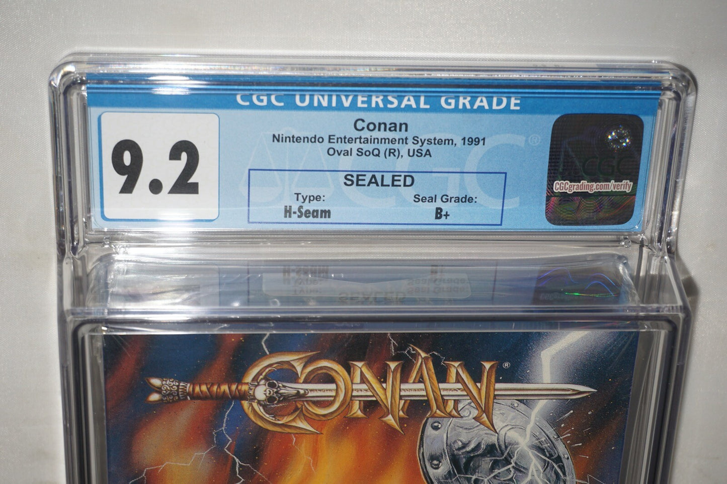 Conan the Mysteries of Time (Nintendo NES) CGC 9.2 B+ NEW Sealed