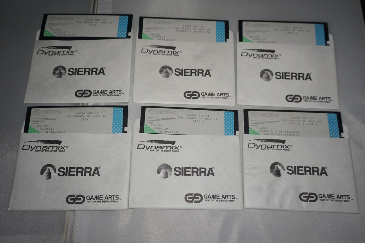 Dagger of Amon Ra (PC Ms Dos 5.25") Complete in Box CIB