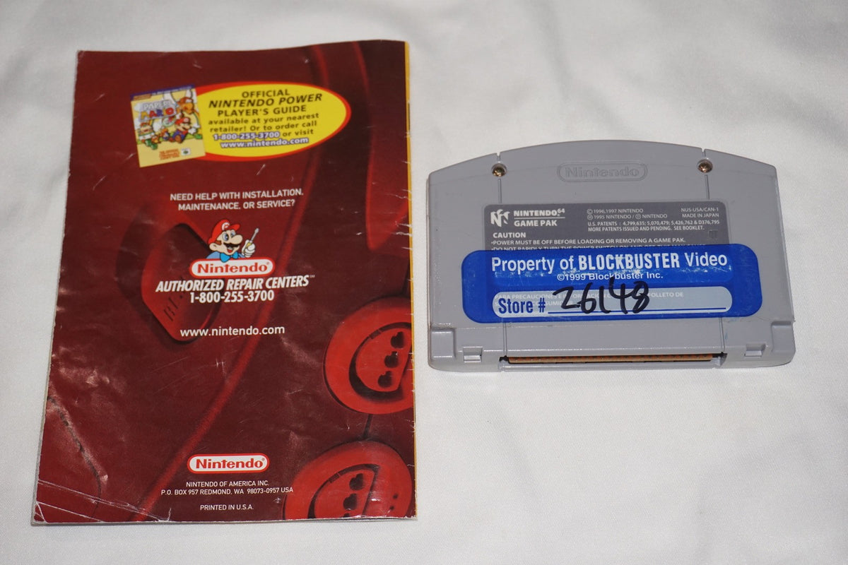 Paper Mario (Nintendo 64 N64) Complete in Box CIB Authentic